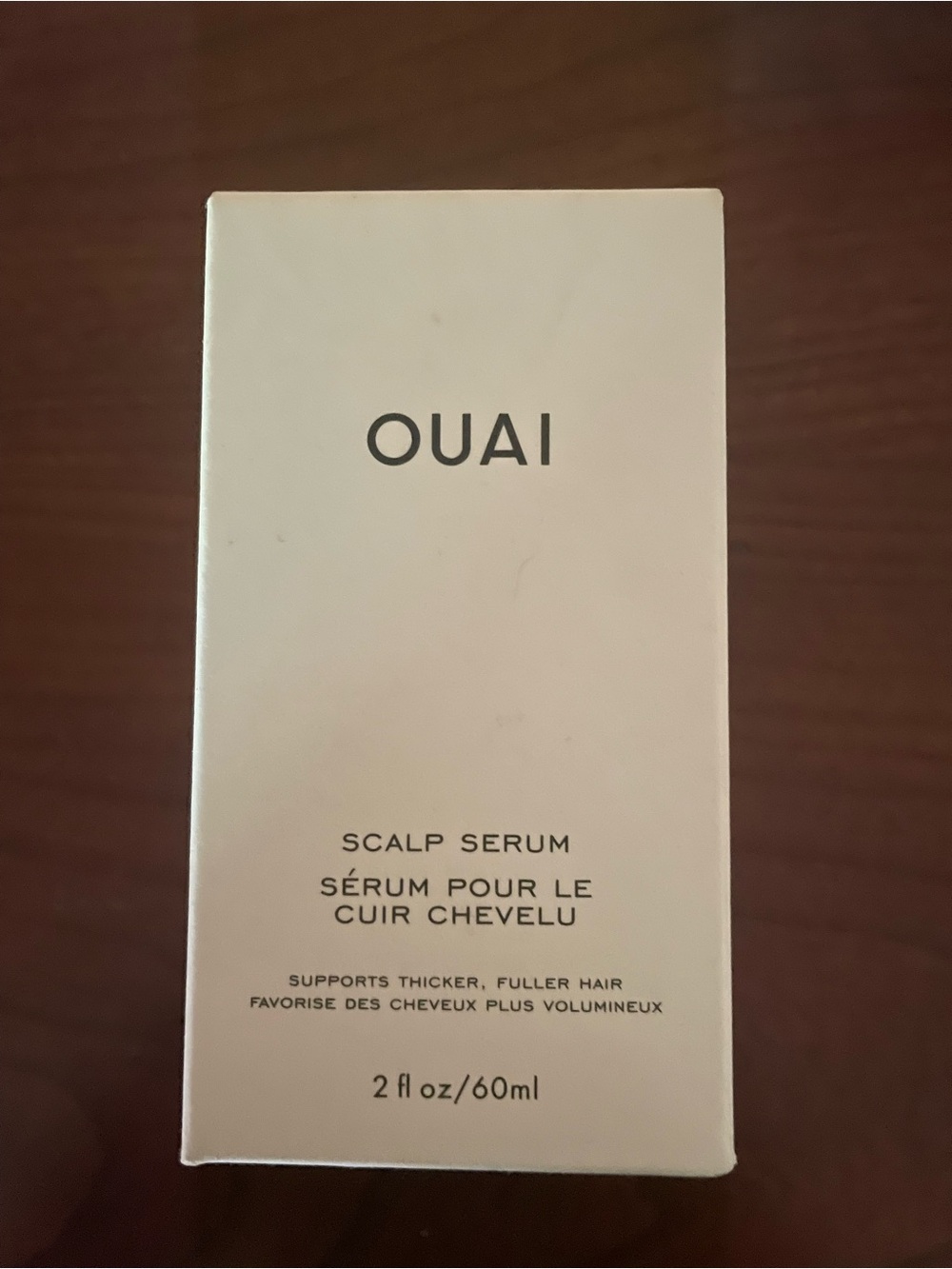 OUAI Scalp Serum in Cream Packaging